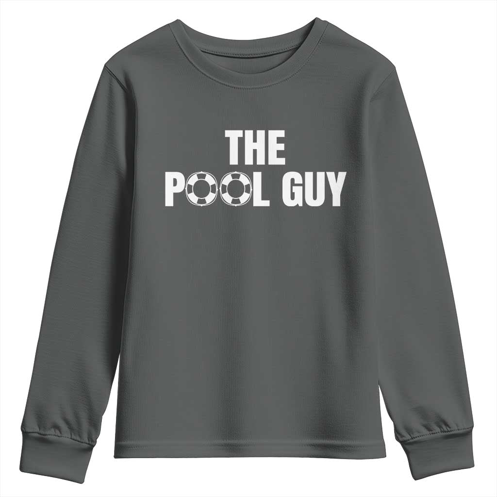 Funny Swimming Lover Youth Sweatshirt The Pool Guy Expert - Wonder Print Shop