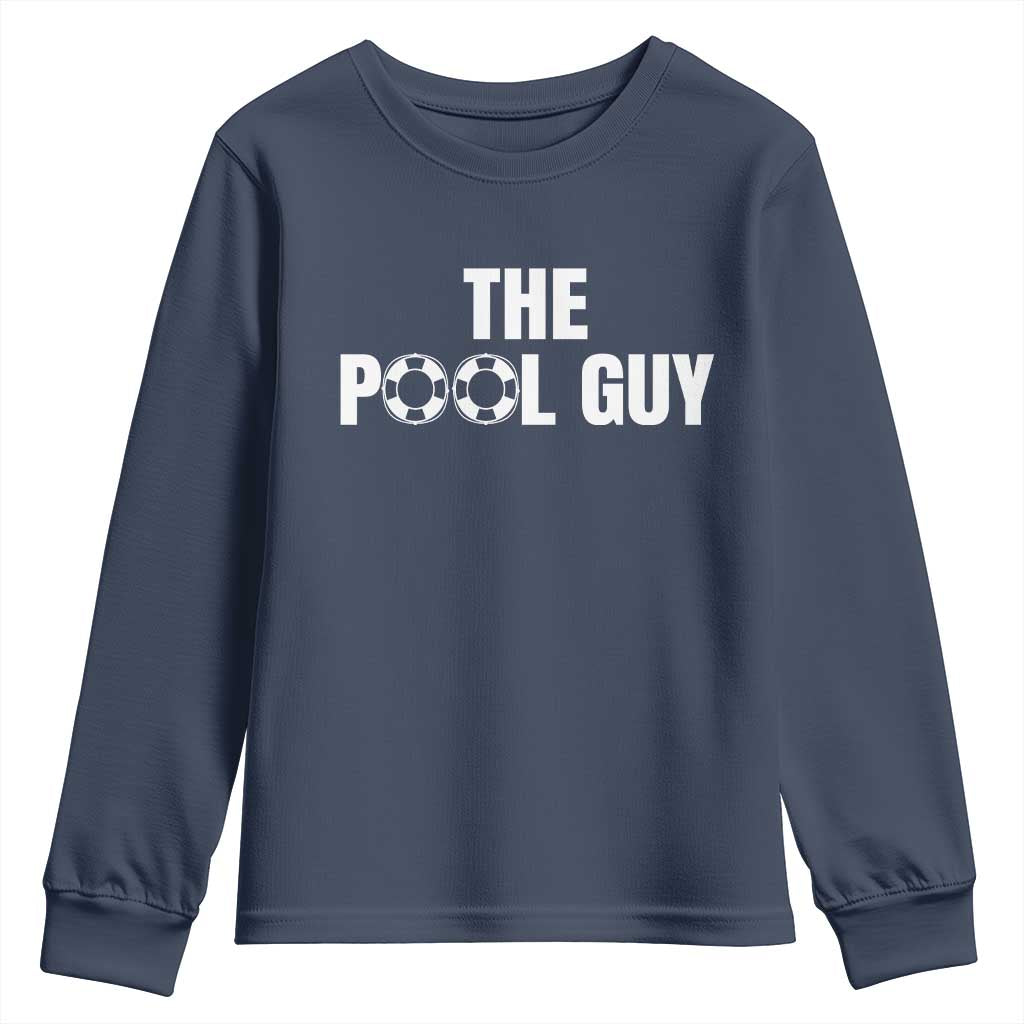Funny Swimming Lover Youth Sweatshirt The Pool Guy Expert - Wonder Print Shop