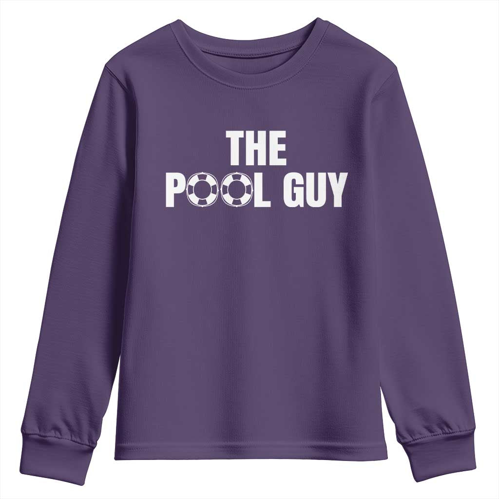 Funny Swimming Lover Youth Sweatshirt The Pool Guy Expert - Wonder Print Shop