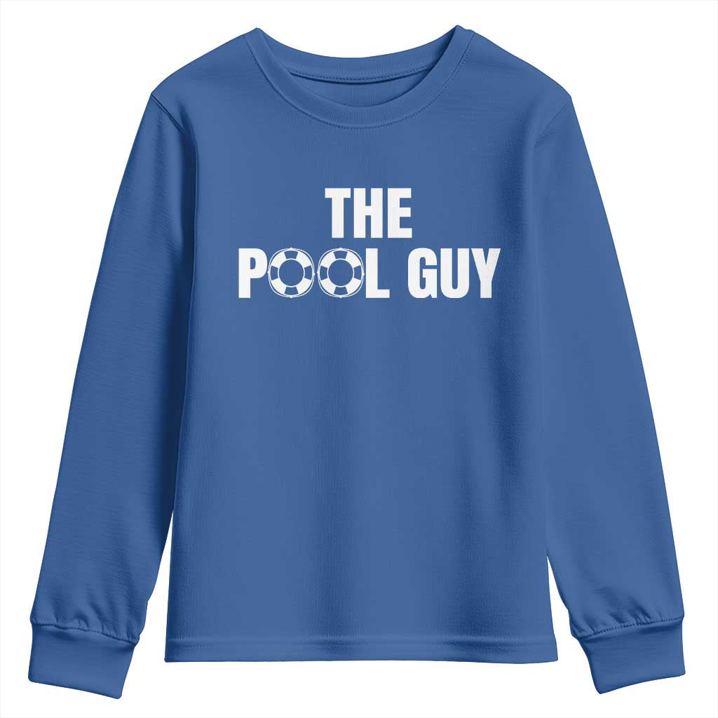 Funny Swimming Lover Youth Sweatshirt The Pool Guy Expert - Wonder Print Shop