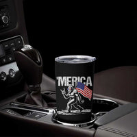 Funny 4th Of July Bigfoot Merica Tumbler Cup Patriotic Sasquatch American US Flag - Wonder Print Shop