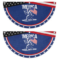 Funny 4th Of July Bigfoot Merica Patriotic Fan Flag Sasquatch American US Flag
