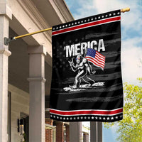Funny 4th Of July Bigfoot Merica Garden Flag Patriotic Sasquatch American US Flag