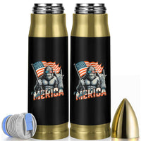 Funny Bigfoot Merica 4th Of July Bullet Tumbler American Flag Patriotic Sasquatch - Wonder Print Shop