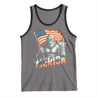 Funny Bigfoot Merica 4th Of July Tank Top American Flag Patriotic Sasquatch - Wonder Print Shop