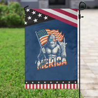 Funny Bigfoot Merica 4th Of July Garden Flag American Flag Patriotic Sasquatch