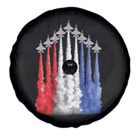Funny Fighter Jet Airplane American Flag 4th Of July Spare Tire Cover - Wonder Print Shop