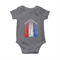 Funny Fighter Jet Airplane American Flag 4th Of July Baby Onesie - Wonder Print Shop