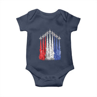Funny Fighter Jet Airplane American Flag 4th Of July Baby Onesie - Wonder Print Shop