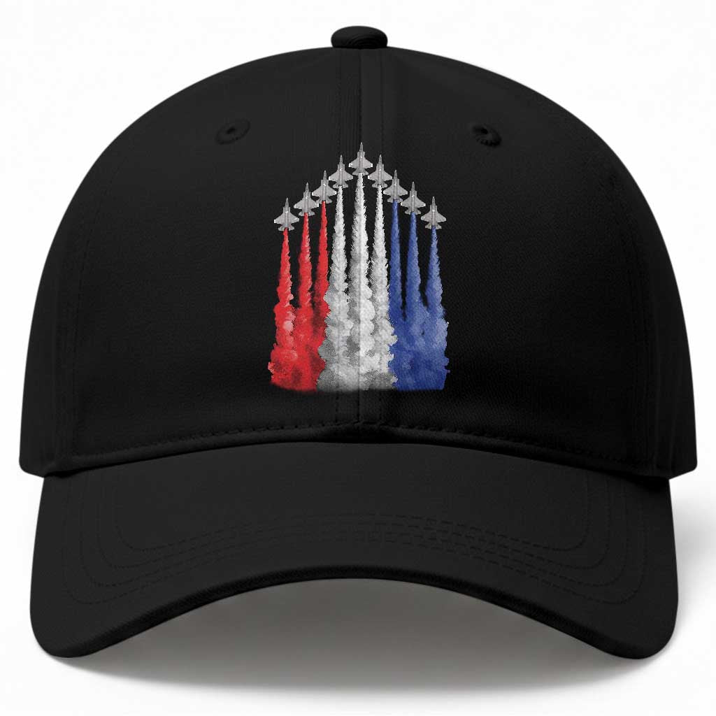 Funny Fighter Jet Airplane American Flag 4th Of July Baseball Cap