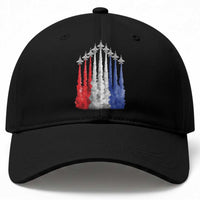 Funny Fighter Jet Airplane American Flag 4th Of July Baseball Cap