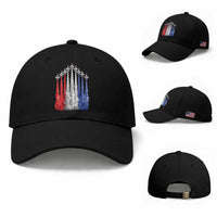 Funny Fighter Jet Airplane American Flag 4th Of July Baseball Cap
