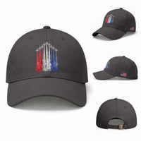 Funny Fighter Jet Airplane American Flag 4th Of July Baseball Cap