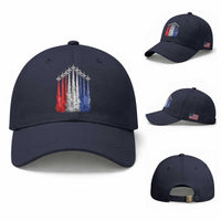 Funny Fighter Jet Airplane American Flag 4th Of July Baseball Cap