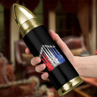 Funny Fighter Jet Airplane American Flag 4th Of July Bullet Tumbler - Wonder Print Shop