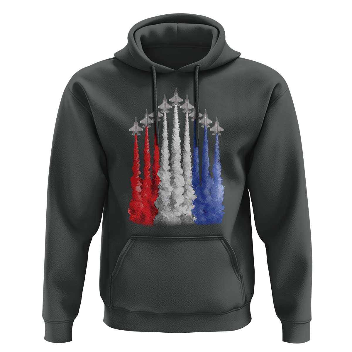 Funny Fighter Jet Airplane American Flag 4th Of July Hoodie - Wonder Print Shop