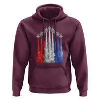 Funny Fighter Jet Airplane American Flag 4th Of July Hoodie - Wonder Print Shop