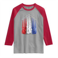 Funny Fighter Jet Airplane American Flag 4th Of July Raglan Shirt - Wonder Print Shop