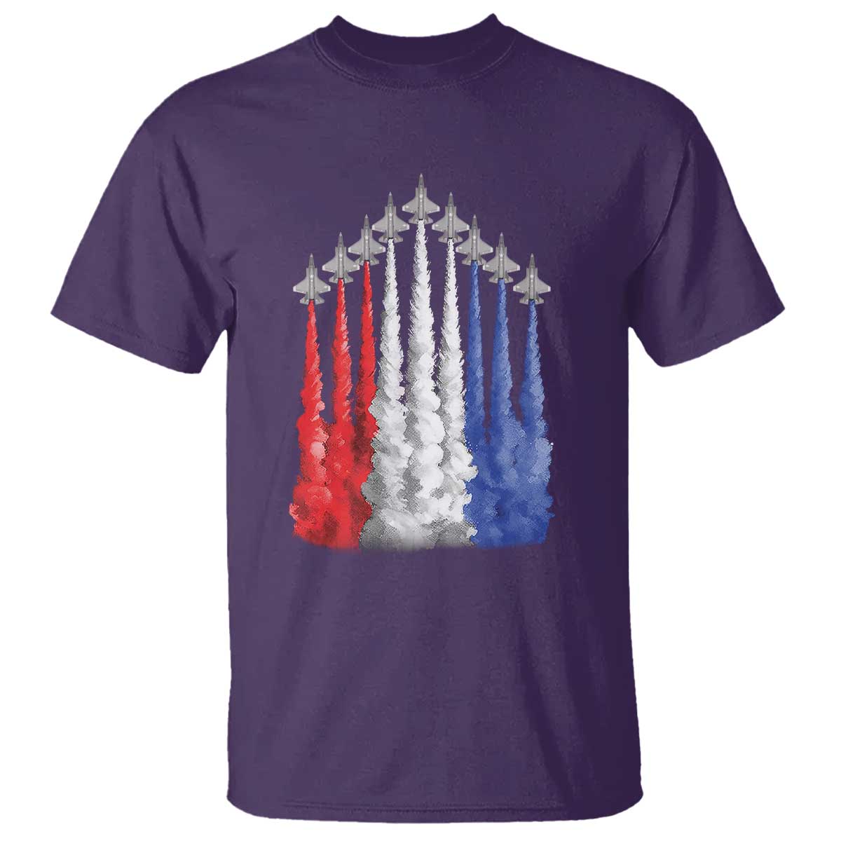 Funny Fighter Jet Airplane American Flag 4th Of July T Shirt - Wonder Print Shop