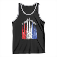 Funny Fighter Jet Airplane American Flag 4th Of July Tank Top - Wonder Print Shop