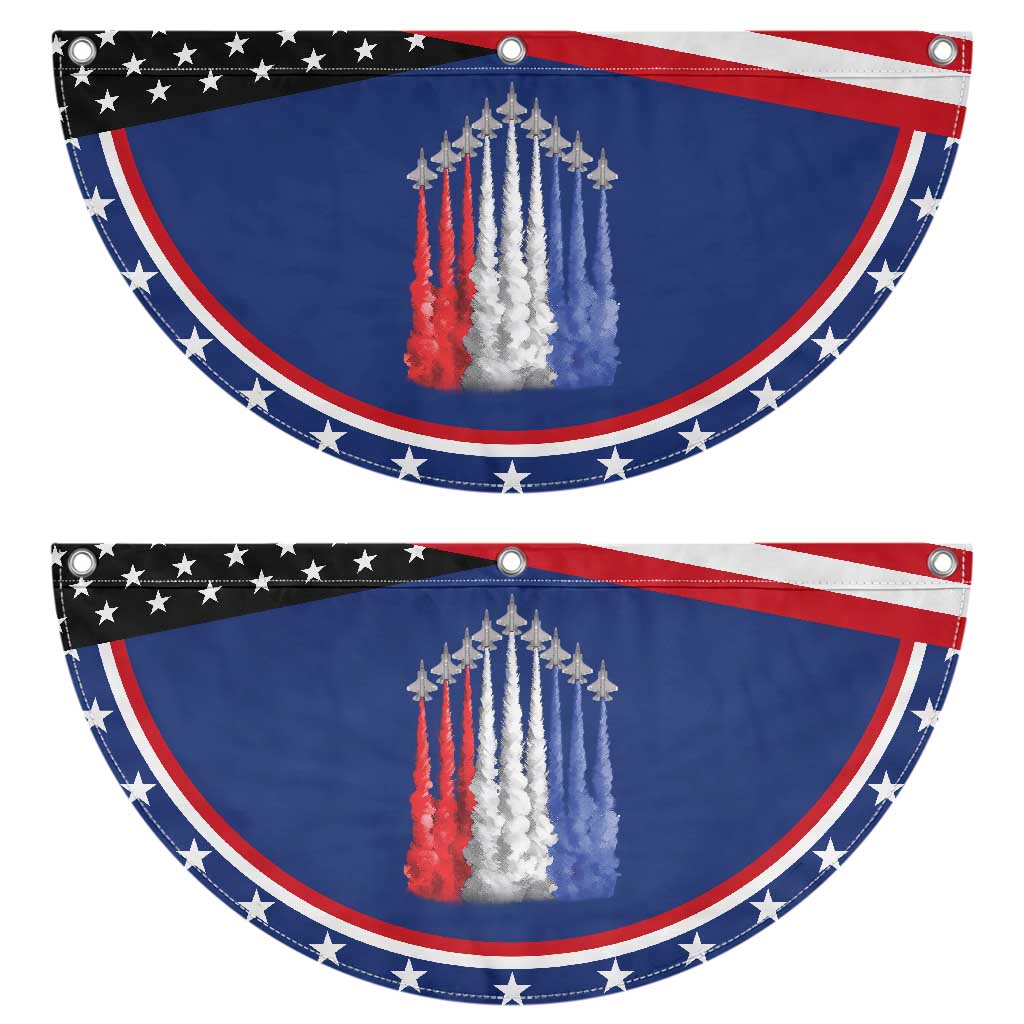 Funny Fighter Jet Airplane American Flag 4th Of July Patriotic Fan Flag