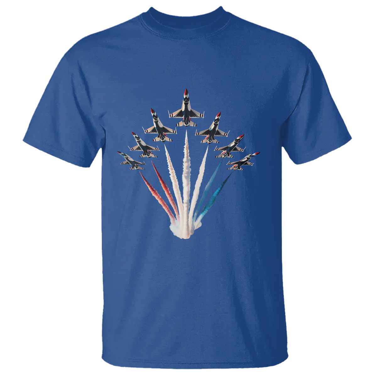 US Airplane Fighter Jet American Flag 4th Of July T Shirt - Wonder Print Shop