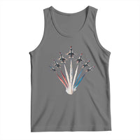 US Airplane Fighter Jet American Flag 4th Of July Tank Top - Wonder Print Shop
