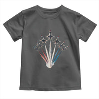 US Airplane Fighter Jet American Flag 4th Of July Toddler T Shirt - Wonder Print Shop