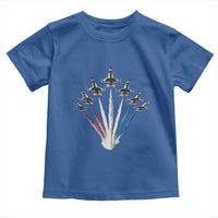 US Airplane Fighter Jet American Flag 4th Of July Toddler T Shirt - Wonder Print Shop