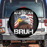 Funny All American Bruh Bald Eagle Spare Tire Cover American Flag 4th Of July Patriotic - Wonder Print Shop