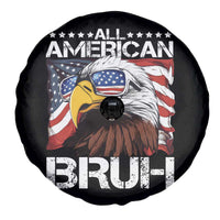 Funny All American Bruh Bald Eagle Spare Tire Cover American Flag 4th Of July Patriotic - Wonder Print Shop