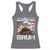 Funny All American Bruh Bald Eagle Racerback Tank Top American Flag 4th Of July Patriotic - Wonder Print Shop