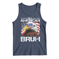 Funny All American Bruh Bald Eagle Tank Top American Flag 4th Of July Patriotic - Wonder Print Shop