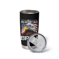 Funny All American Bruh Bald Eagle Tumbler Cup American Flag 4th Of July Patriotic - Wonder Print Shop