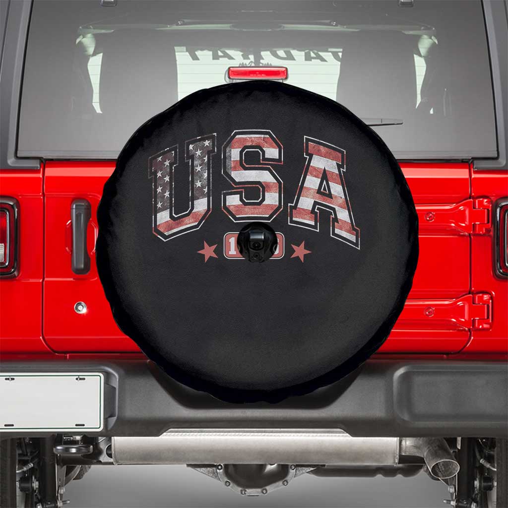 Funny USA 1776 Patriotic 4th of July American Flag Spare Tire Cover - Wonder Print Shop