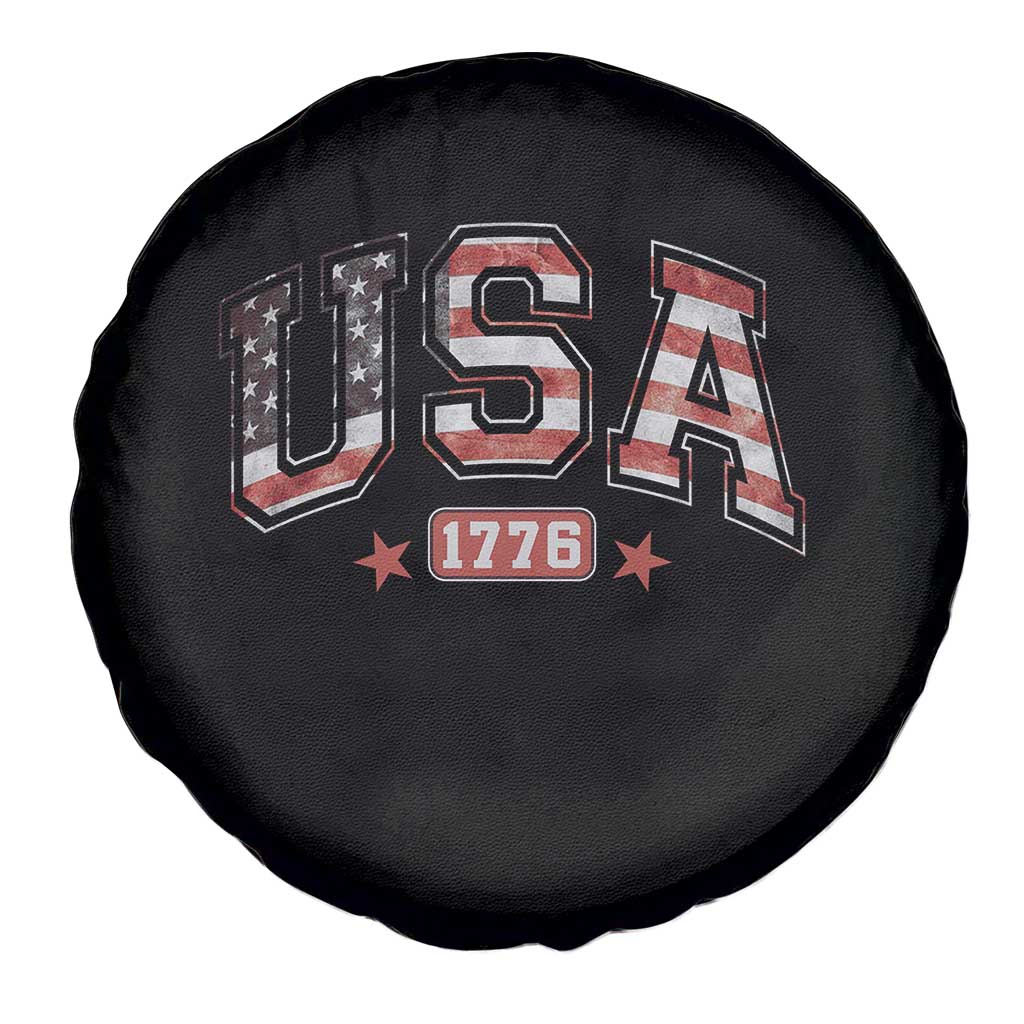Funny USA 1776 Patriotic 4th of July American Flag Spare Tire Cover - Wonder Print Shop
