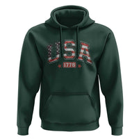 Funny USA 1776 Patriotic 4th of July American Flag Hoodie - Wonder Print Shop