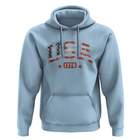Funny USA 1776 Patriotic 4th of July American Flag Hoodie - Wonder Print Shop