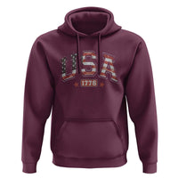 Funny USA 1776 Patriotic 4th of July American Flag Hoodie - Wonder Print Shop