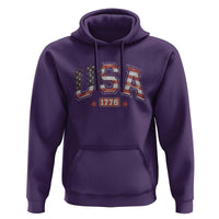 Funny USA 1776 Patriotic 4th of July American Flag Hoodie - Wonder Print Shop