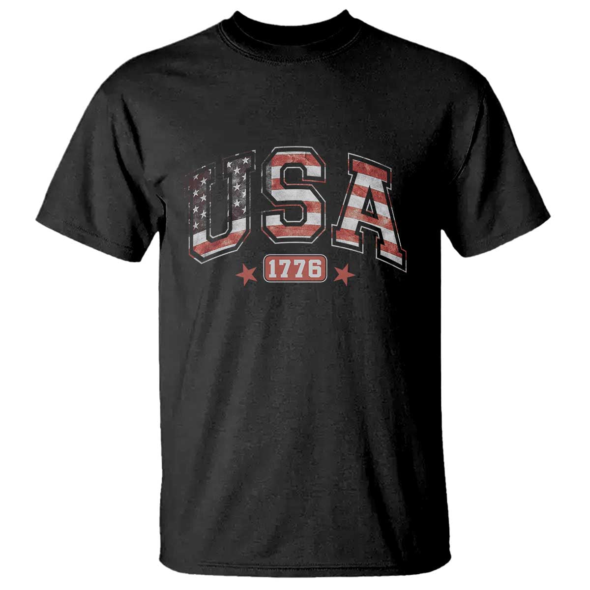 Funny USA 1776 Patriotic 4th of July American Flag T Shirt - Wonder Print Shop