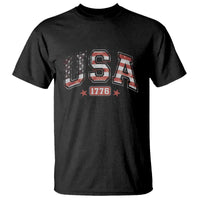 Funny USA 1776 Patriotic 4th of July American Flag T Shirt - Wonder Print Shop