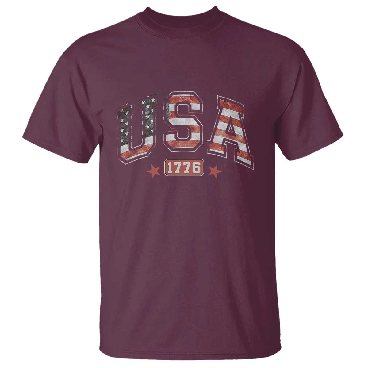 Funny USA 1776 Patriotic 4th of July American Flag T Shirt - Wonder Print Shop