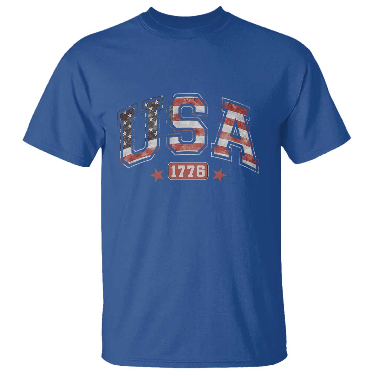Funny USA 1776 Patriotic 4th of July American Flag T Shirt - Wonder Print Shop