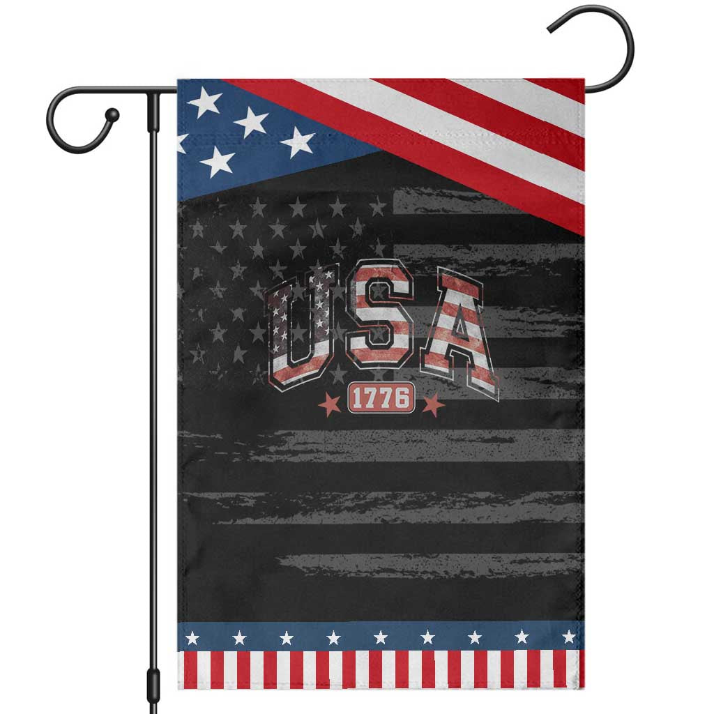Funny USA 1776 Patriotic 4th of July American Flag Garden Flag