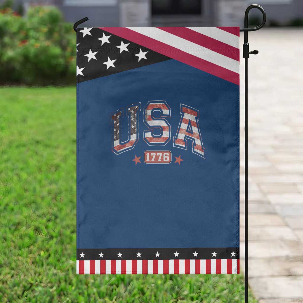 Funny USA 1776 Patriotic 4th of July American Flag Garden Flag