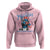 Funny Festive Feral and Pregnant Hoodie Running On Freedom And Cravings 4th of July Maternity Raccoon - Wonder Print Shop