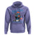 Funny Festive Feral and Pregnant Hoodie Running On Freedom And Cravings 4th of July Maternity Raccoon - Wonder Print Shop