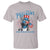 Funny Festive Feral and Pregnant T Shirt Running On Freedom And Cravings 4th of July Maternity Raccoon - Wonder Print Shop
