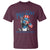 Funny Festive Feral and Pregnant T Shirt Running On Freedom And Cravings 4th of July Maternity Raccoon - Wonder Print Shop